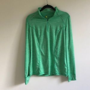 Workout Half-Zip in Fun Light Green